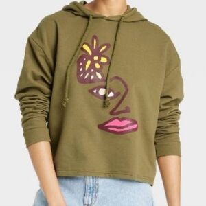 NWT Take Pride Cropped Hoodie